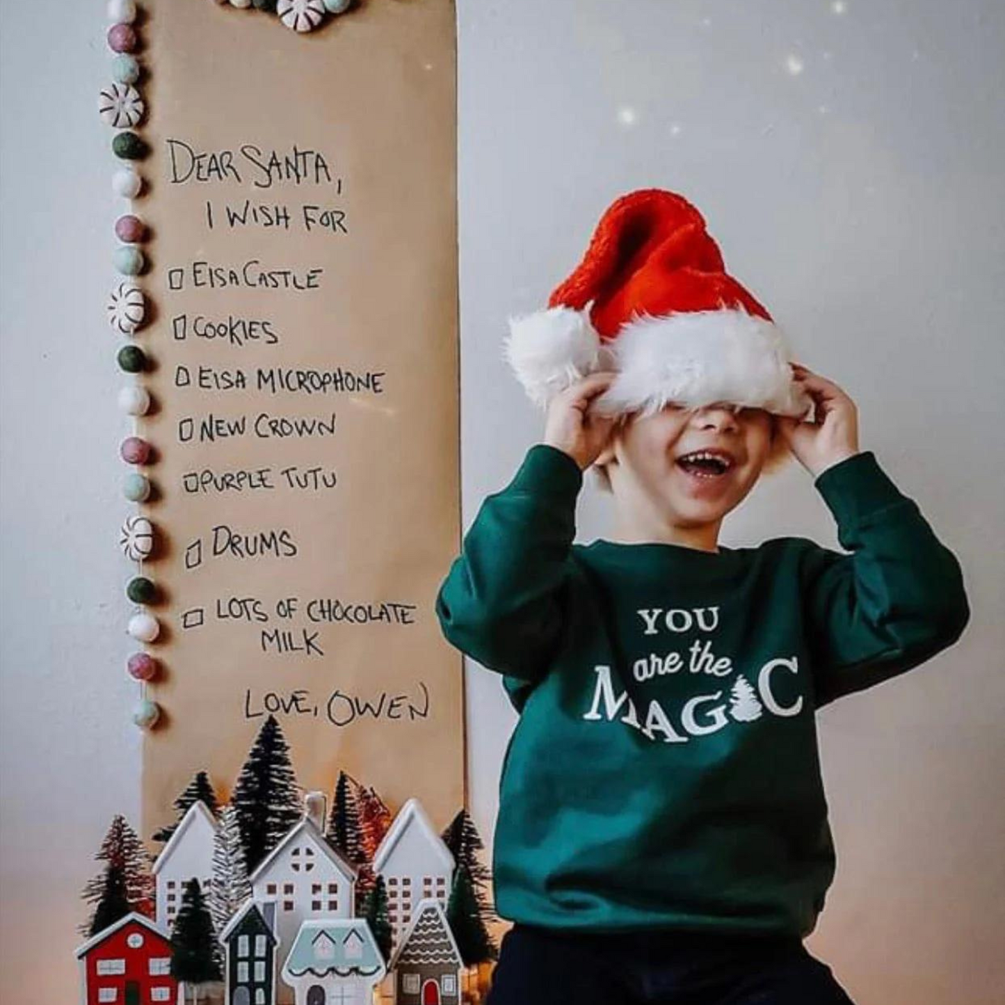 You Are The Magic Kids Sweatshirt, Green