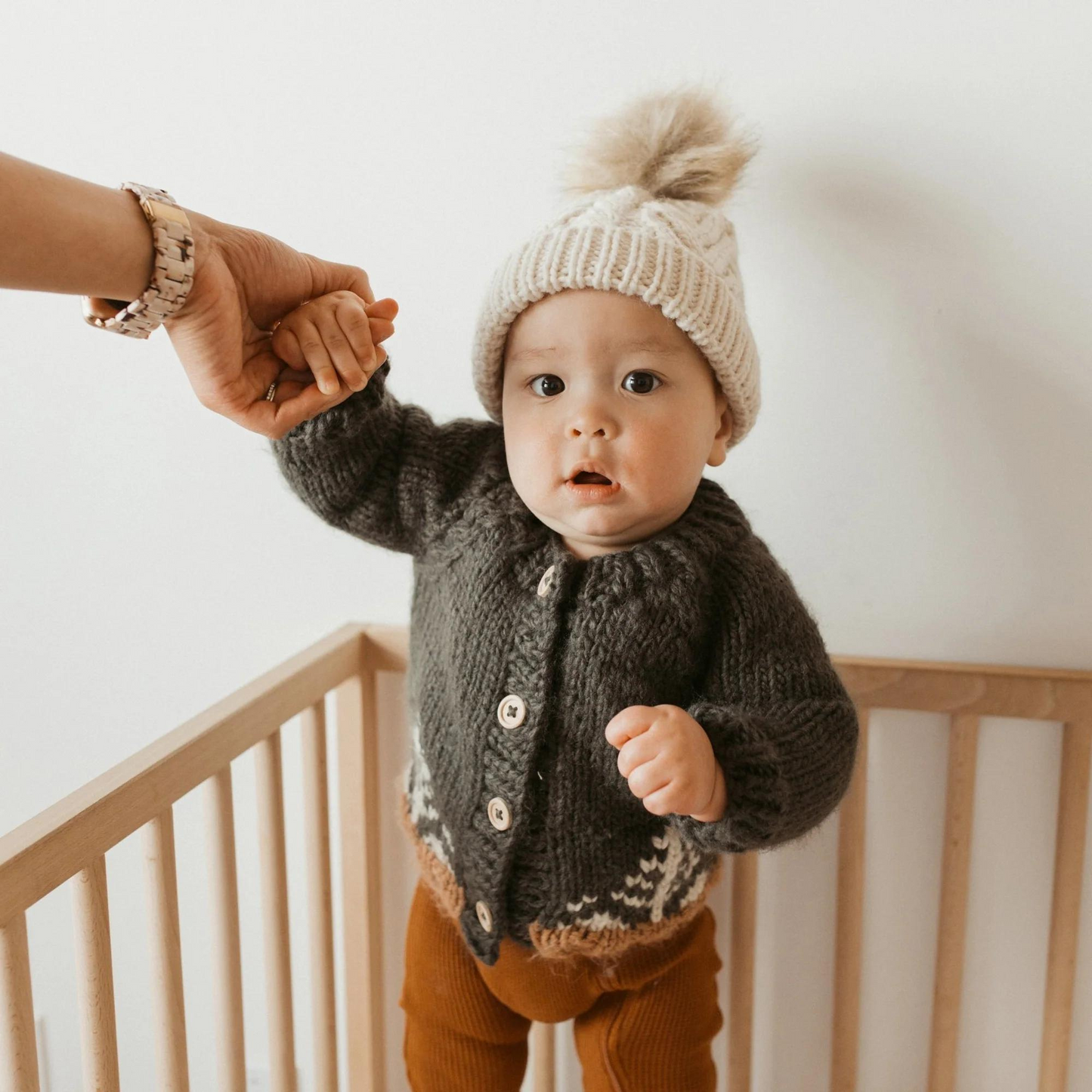 Loden Cardigan Knit Sweater, Forest