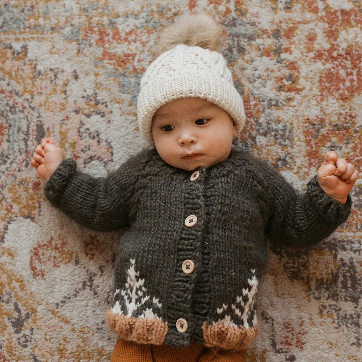 Loden Cardigan Knit Sweater, Forest