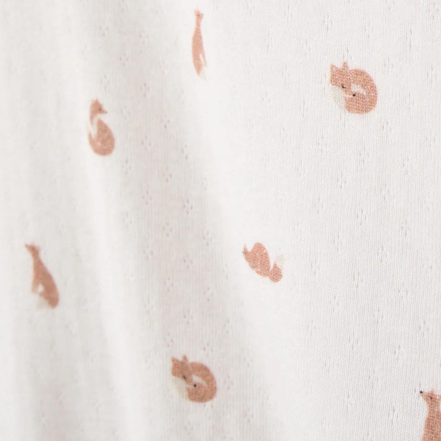 Organic Cotton Footed Jumpsuit, Fox