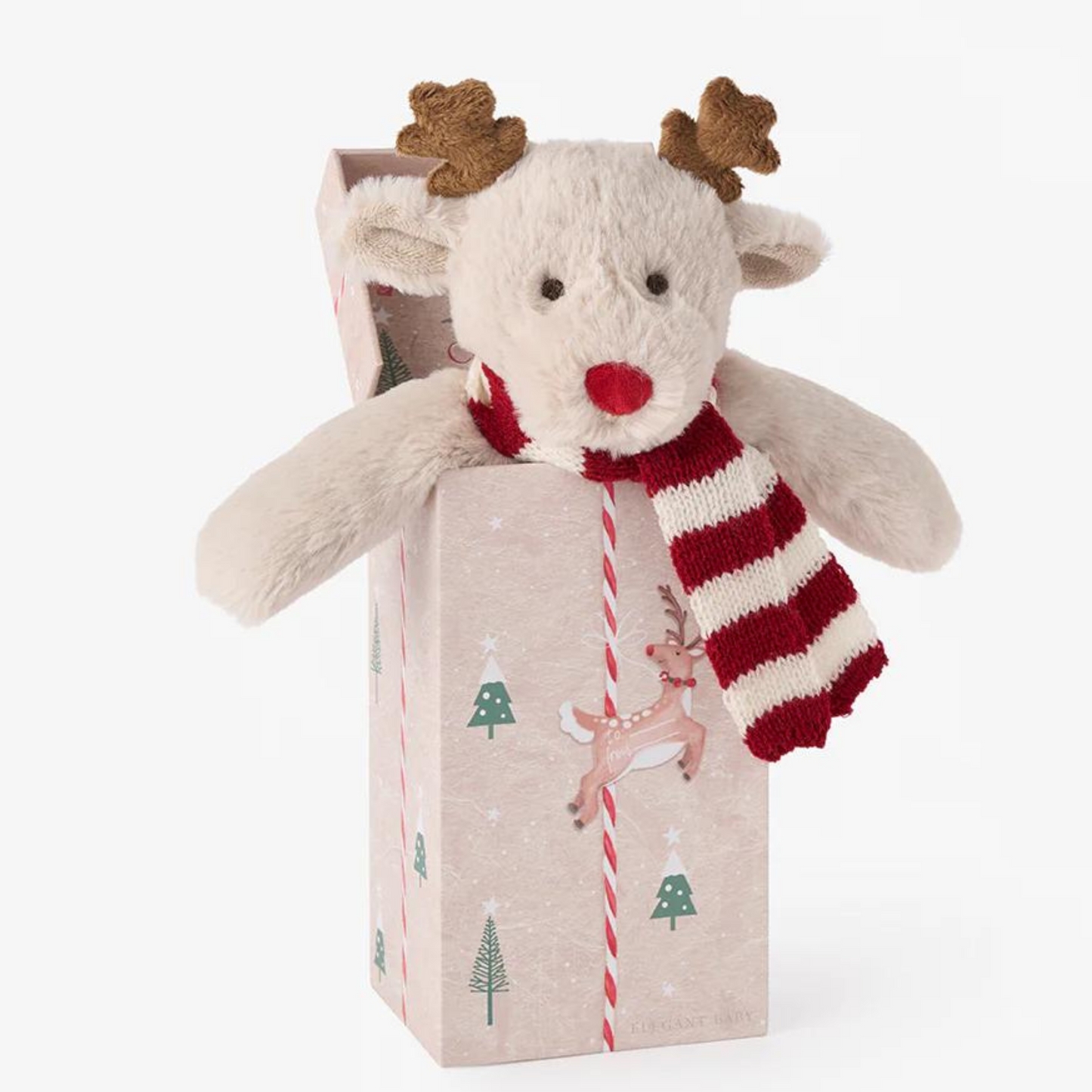 Tinsel Reindeer Snuggler in Gift Box