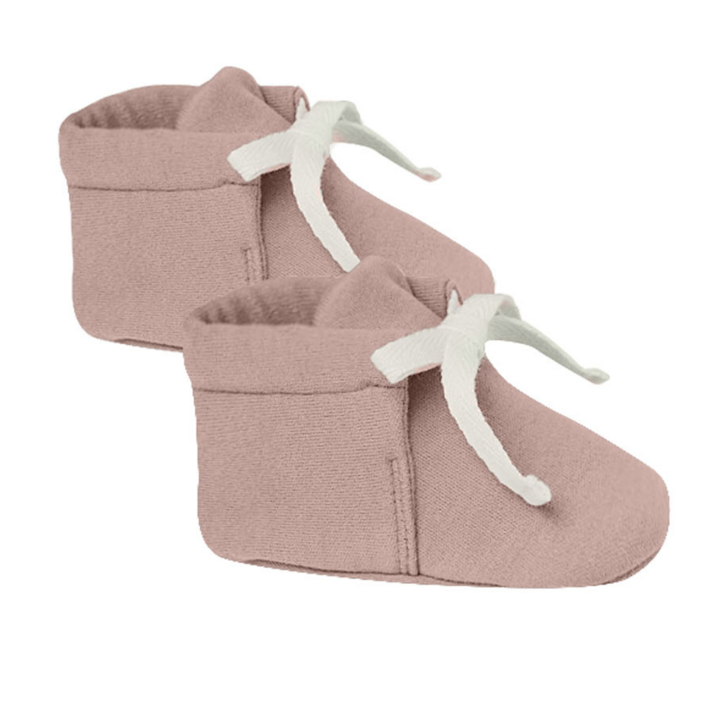 Organic Baby Booties, Mauve