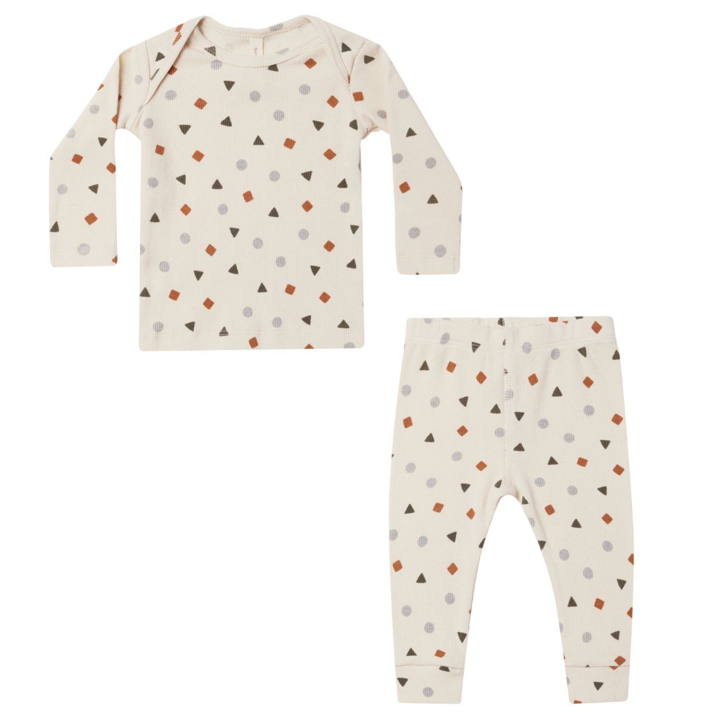 Ribbed Tee & Legging Set, Geo