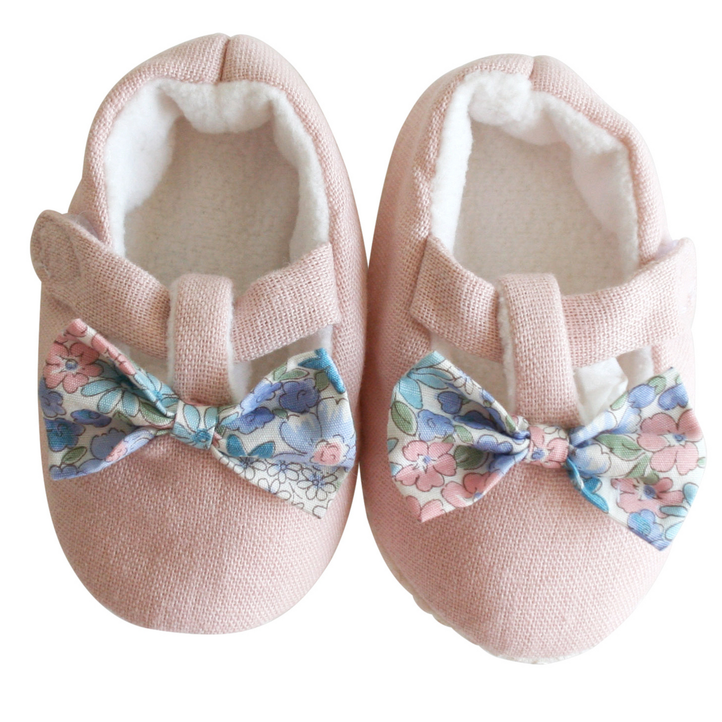 Bow Booties, Liberty Blue