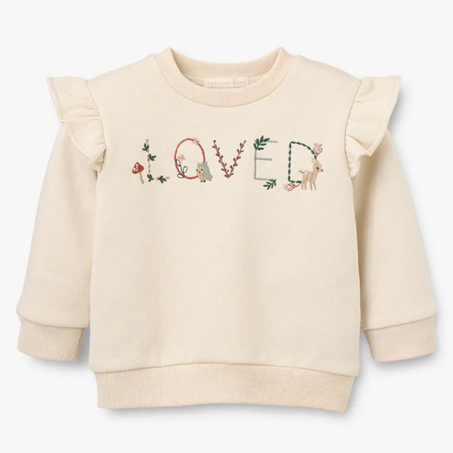 Loved Flutter Sleeve Pullover