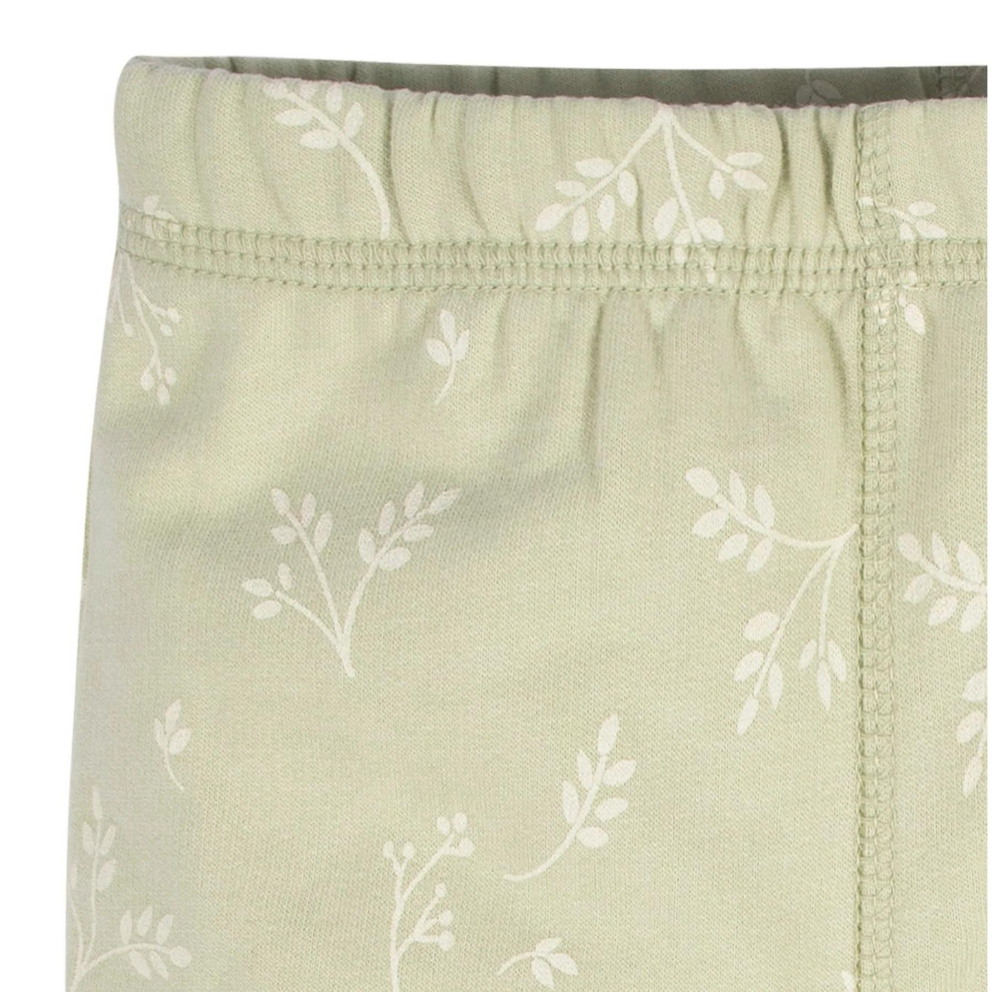 2-Piece Sweatshirt & Pant Set, Green Leaves