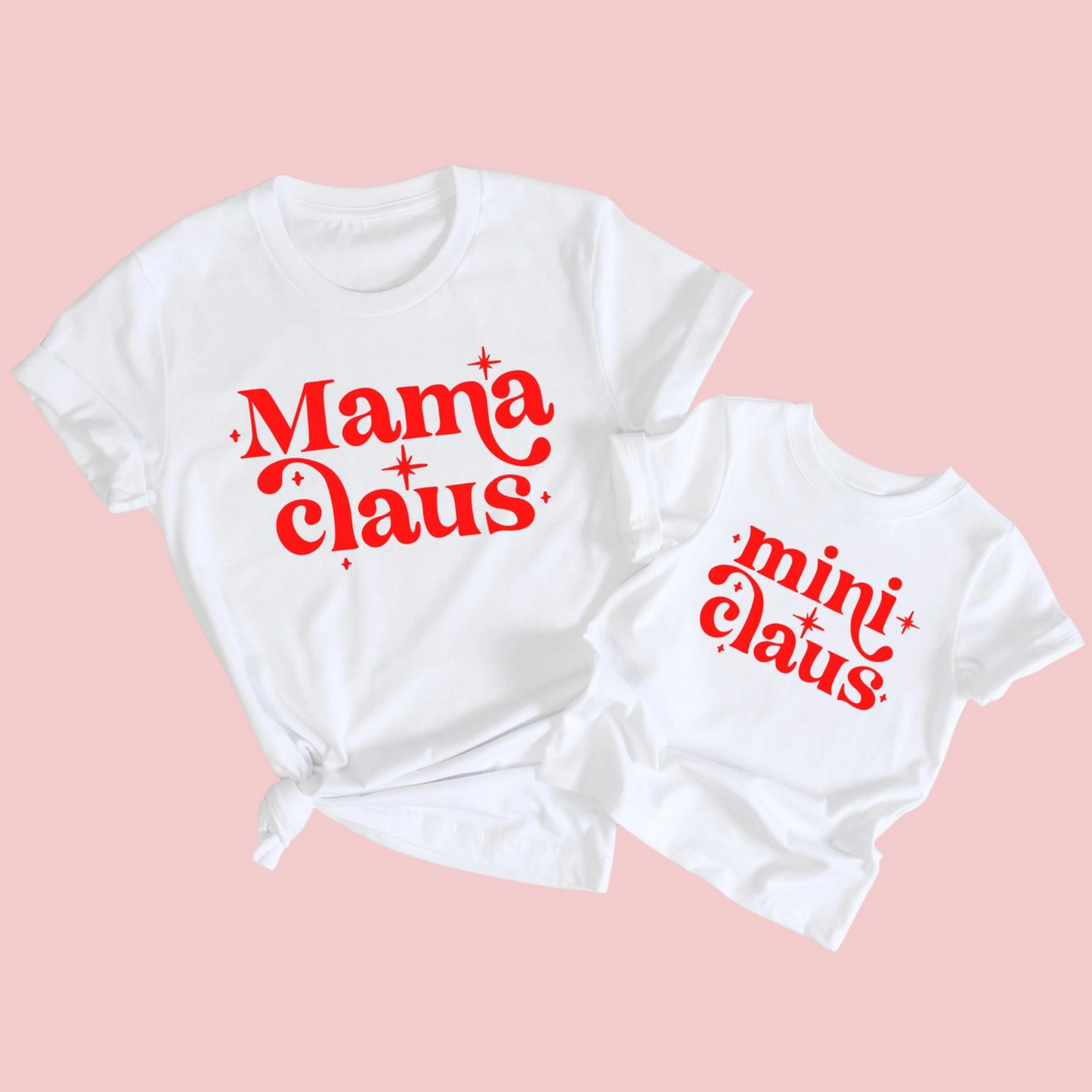 Mini Claus Kid's Graphic Short Sleeve Tee, White