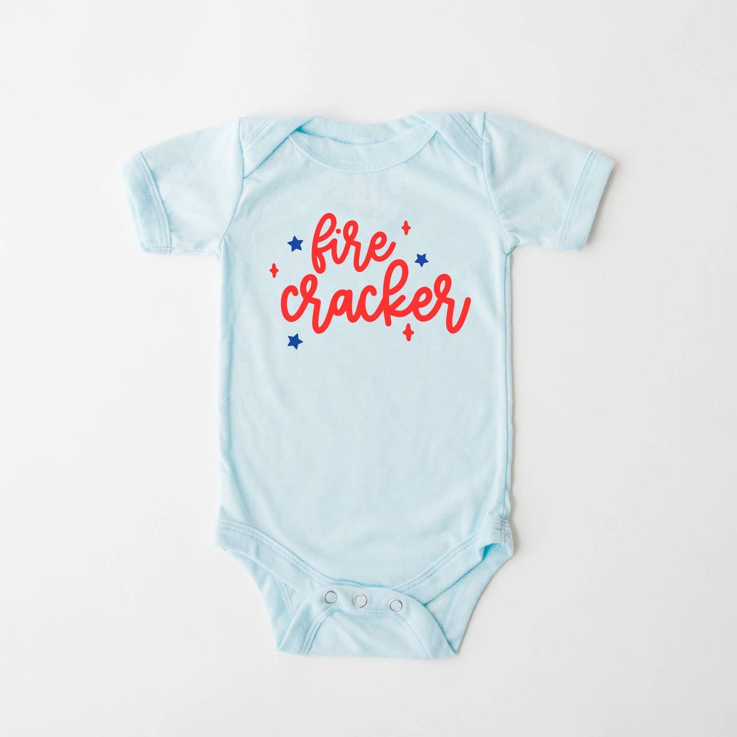 Graphic Short Sleeve Bodysuit, Fire Cracker