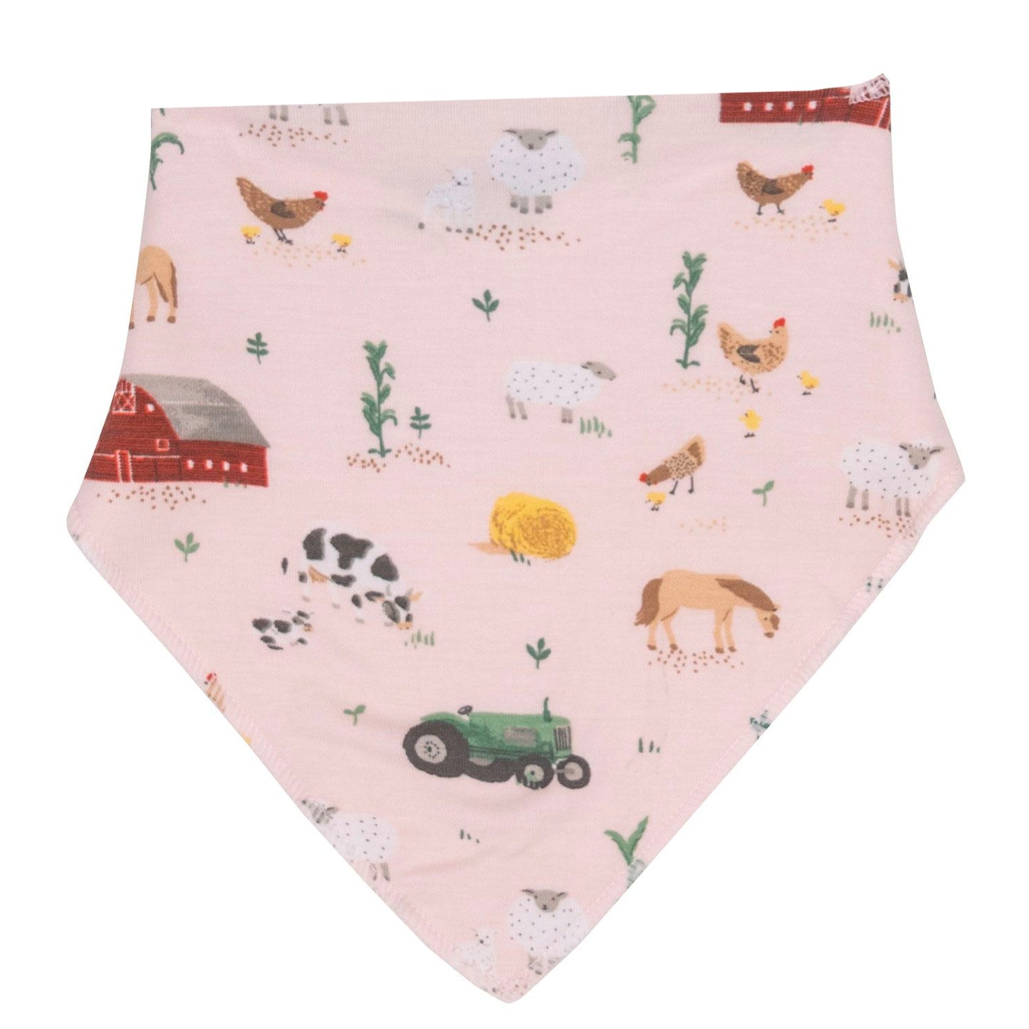 Bandana Bib, Big Red Barn Pink