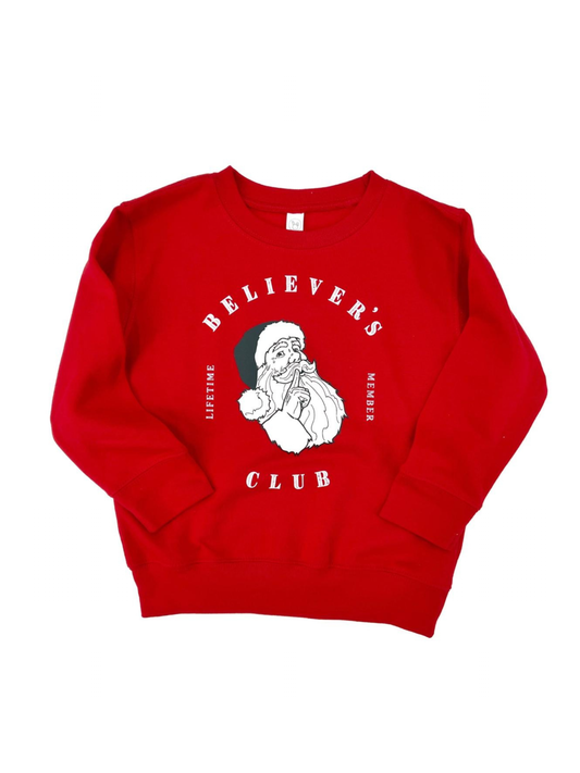 Believer's Club Kids Sweatshirt, Red