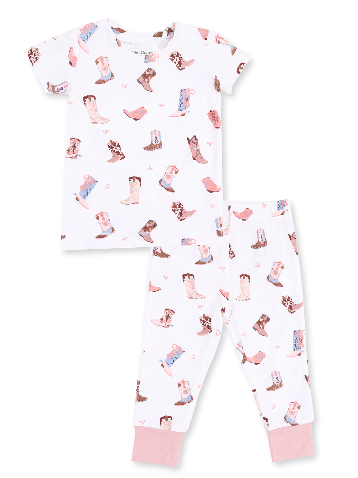 Short Sleeve Loungewear Set, Buckarette Boots