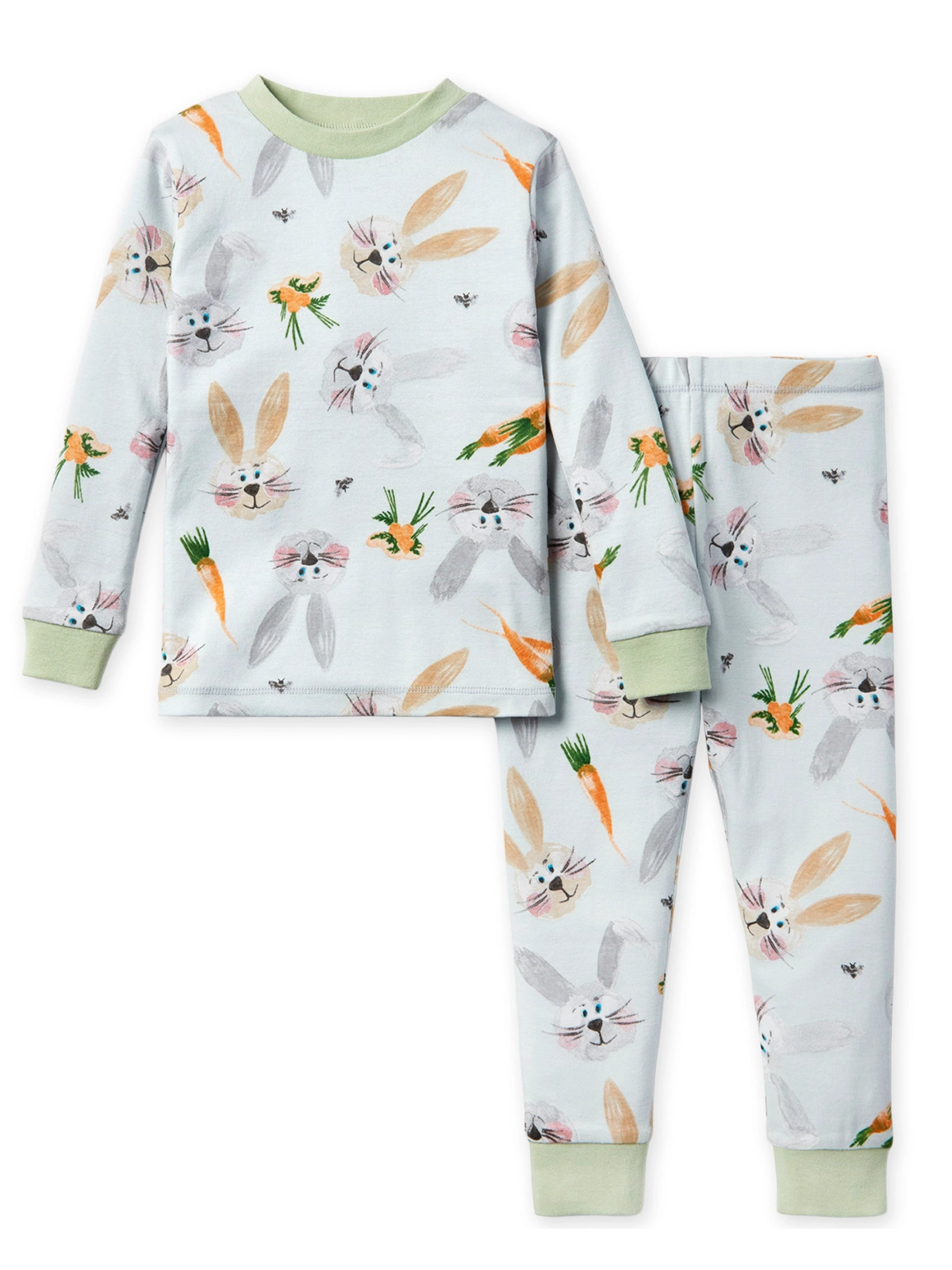 Easter Organic 2-Piece Pajama Set, Bunny Plaid – SpearmintLOVE