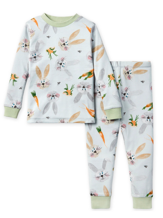 Easter Organic 2-Piece Pajama Set, Being A Bunny