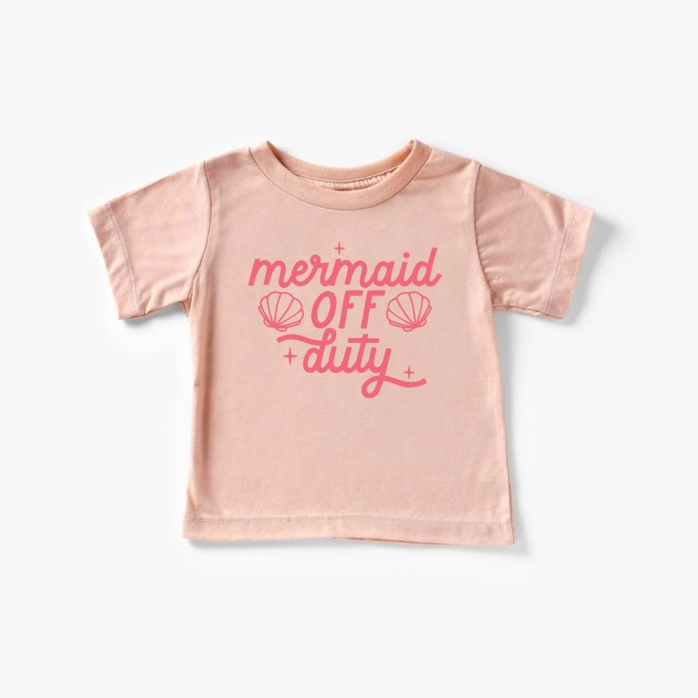 Kid's Graphic Short Sleeve Tee, Mermaid Off Duty Coral/Peach