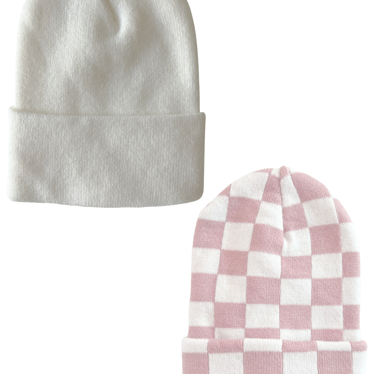 Cozy Winter Hat Set - Cream, White, and Pink F2251193-PKT.01.  main image 2
