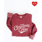 Christmas Crew Women's Graphic Sweatshirt, Maroon