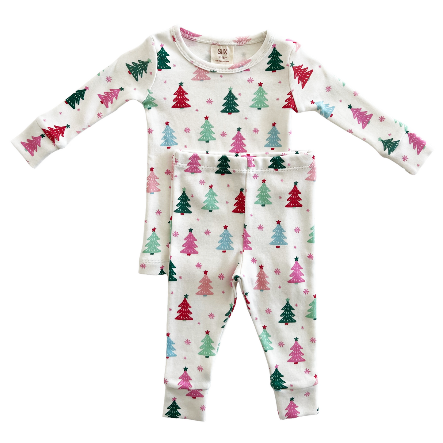 Christmas Trees Pink / Organic 2-Piece Set