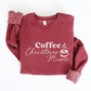 Coffee & Christmas Music Sweatshirt, Maroon