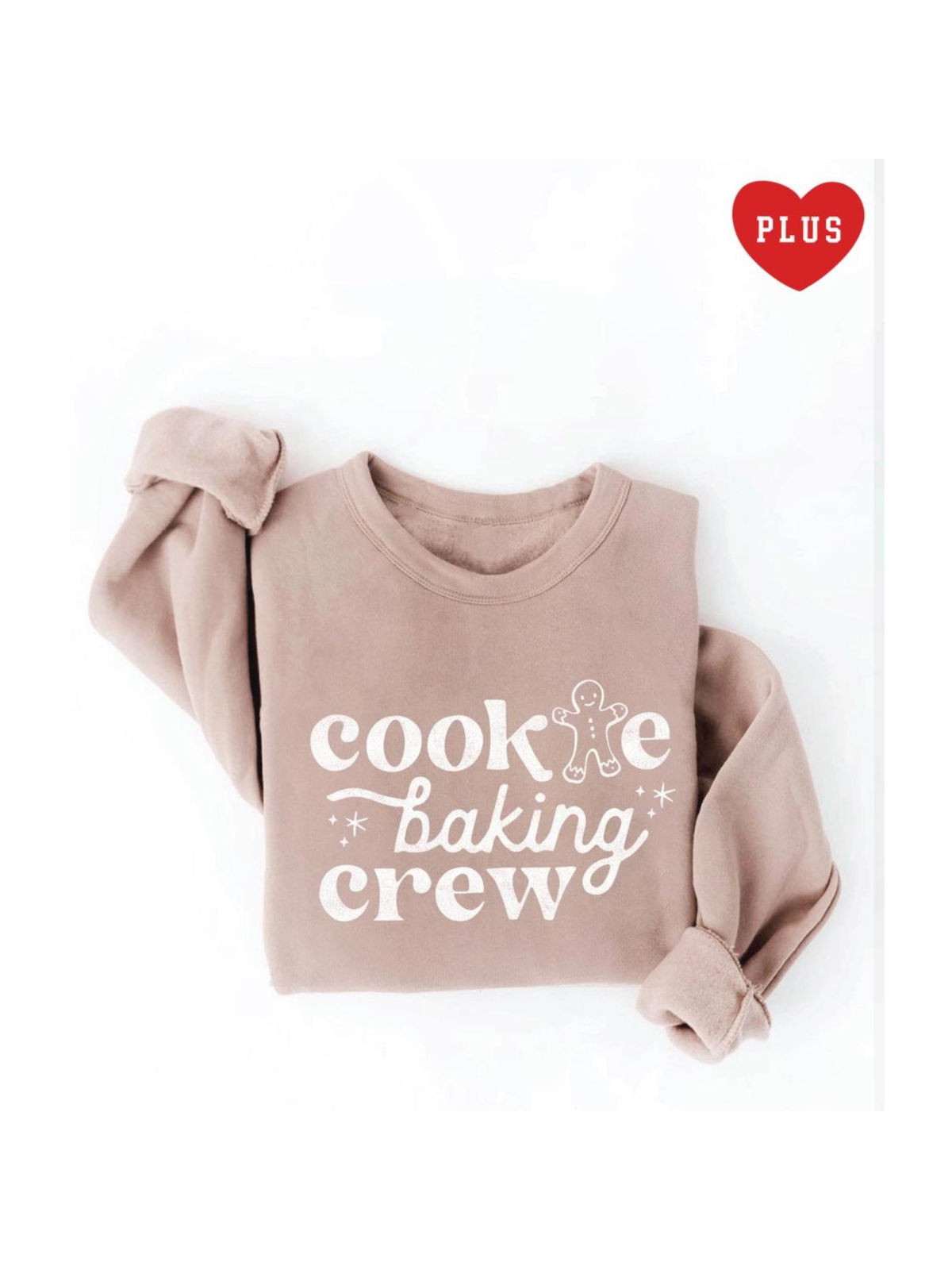 Cookie Baking Crew Women's Graphic Sweatshirt, Tan