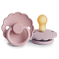 Daisy Natural Rubber Pacifier 2-Pack, Baby Pink/Soft Lilac