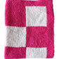 Phufy® Bliss Checker Mini Blanket, Dragonfruit