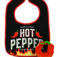 Dressed to Spill Bib & Teether Set, Hot Pepper