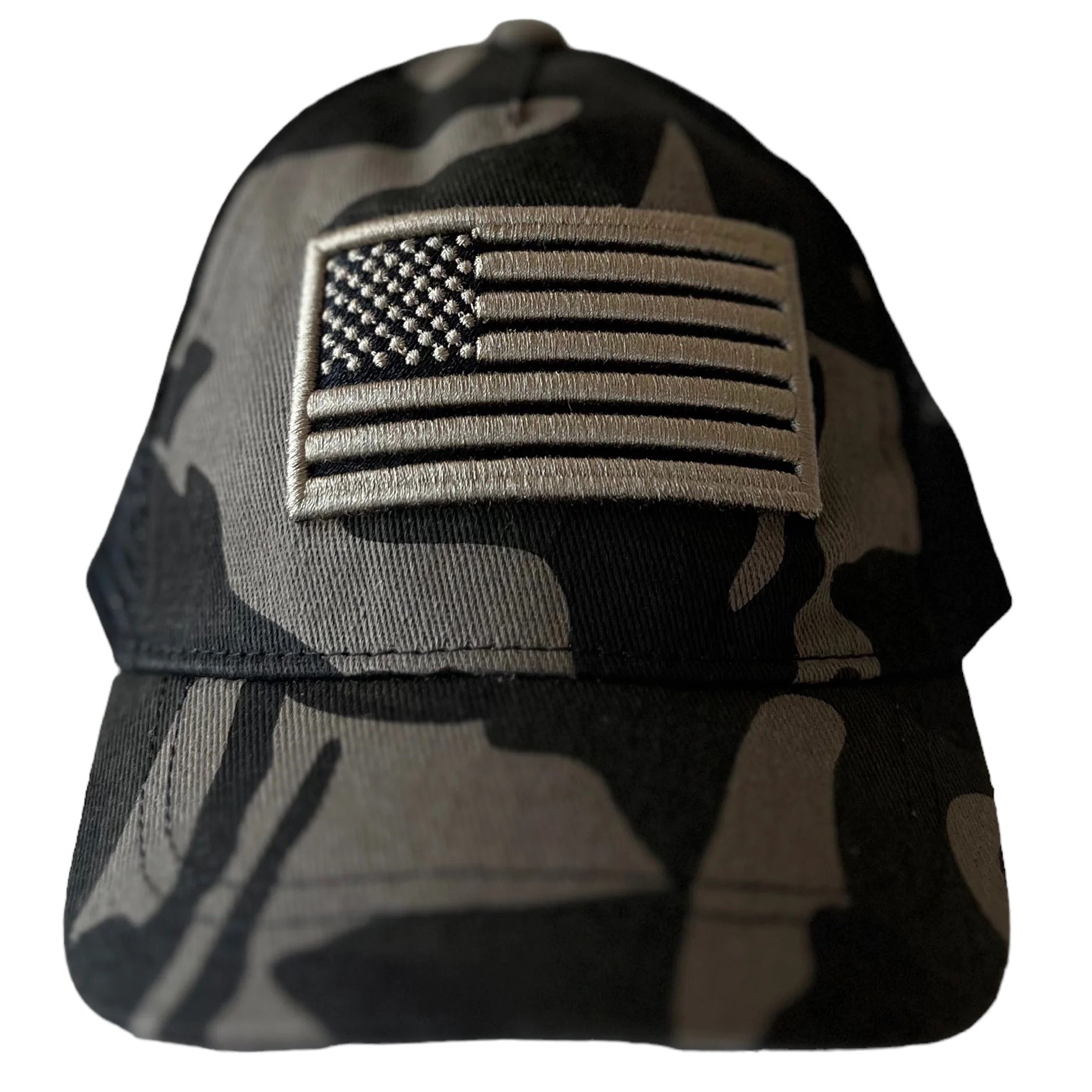 Camo trucker hat hot sale with american flag