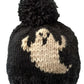 Ghost Knit Pom Hat, Black