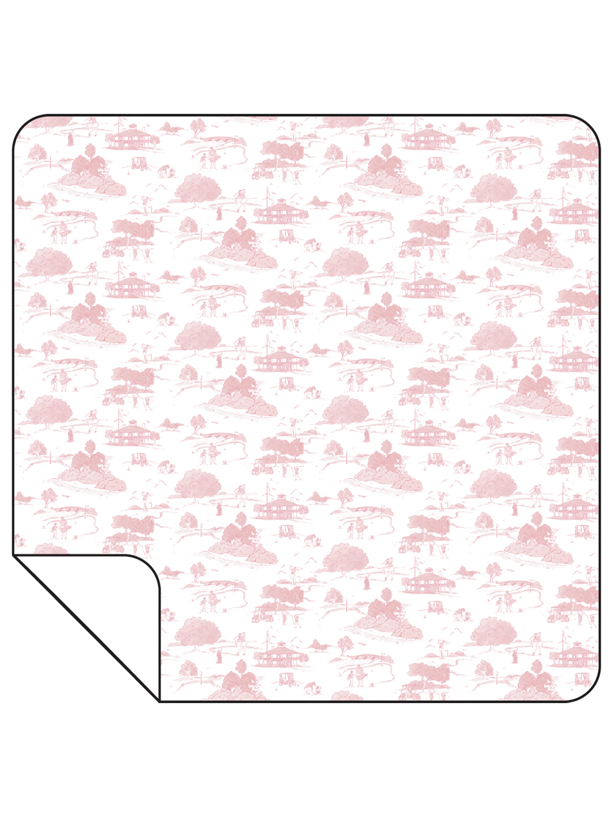 Stretch Swaddle, Golf Toile Pink