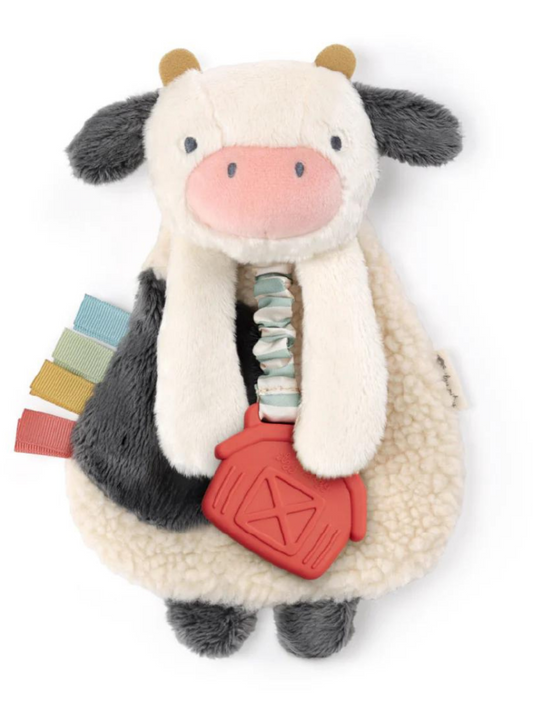 Itzy Lovey™ Plush Teether Toy, Carmen Cow