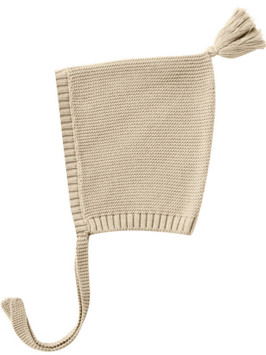 Knit Pixie Bonnet, Sand