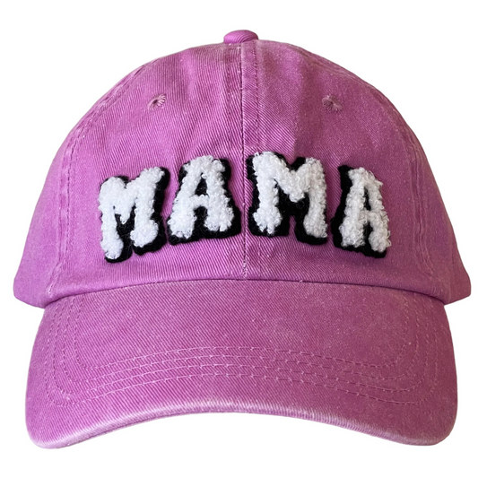 MAMA Adult Baseball Hat, Vintage Wash Orchid