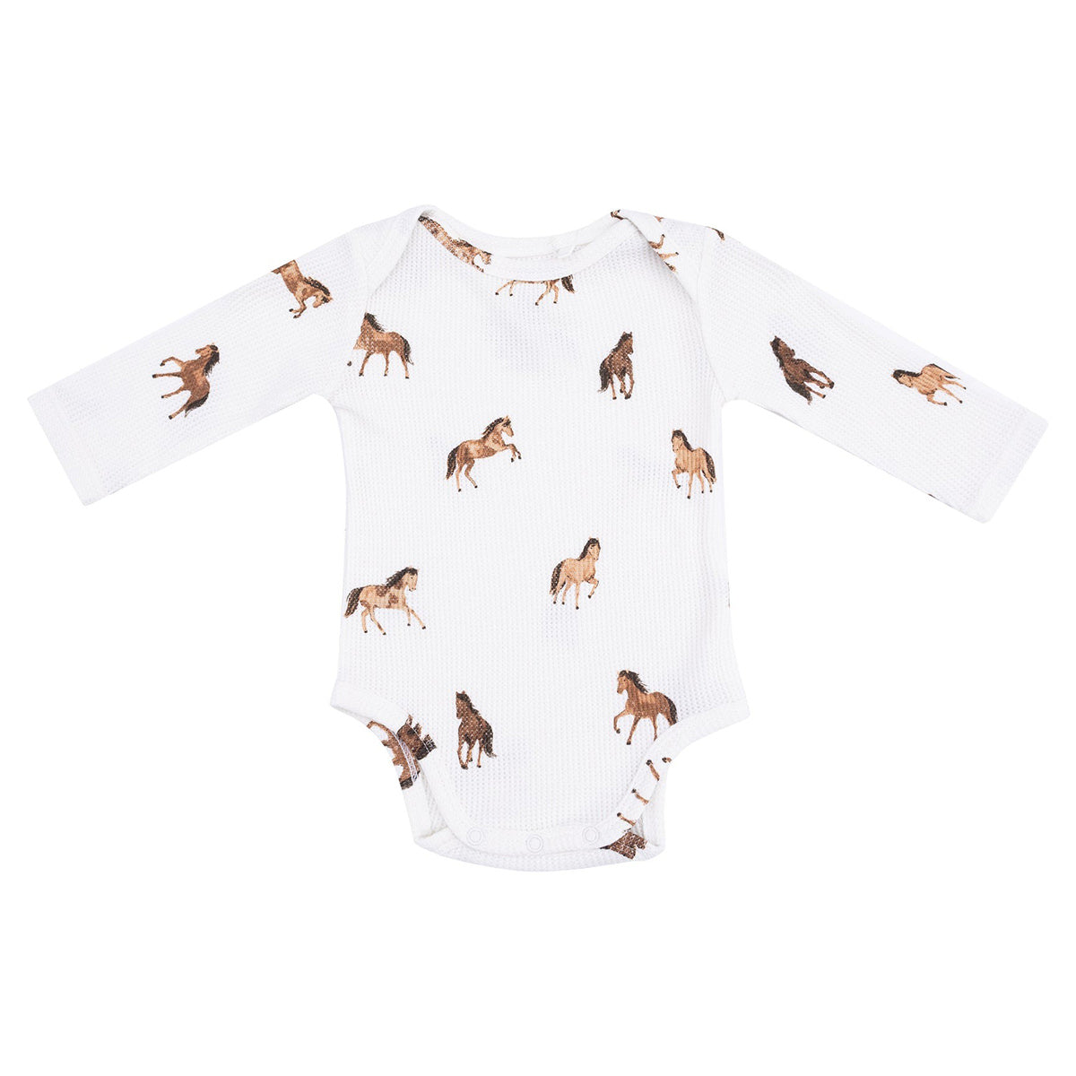 Long Sleeve Bodysuit, Mini Horses