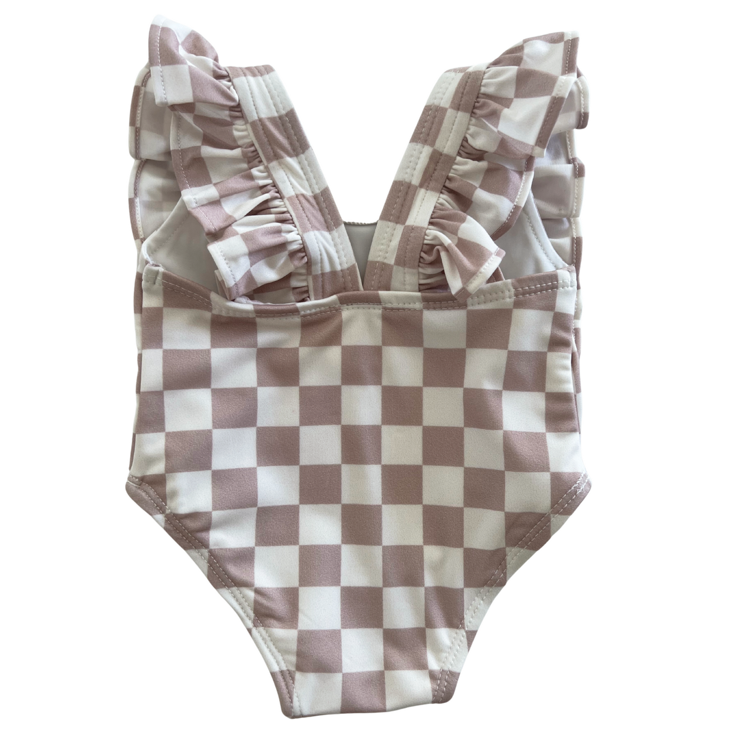 Tiramisu Checkerboard / Monaco Swimsuit / UPF 50+