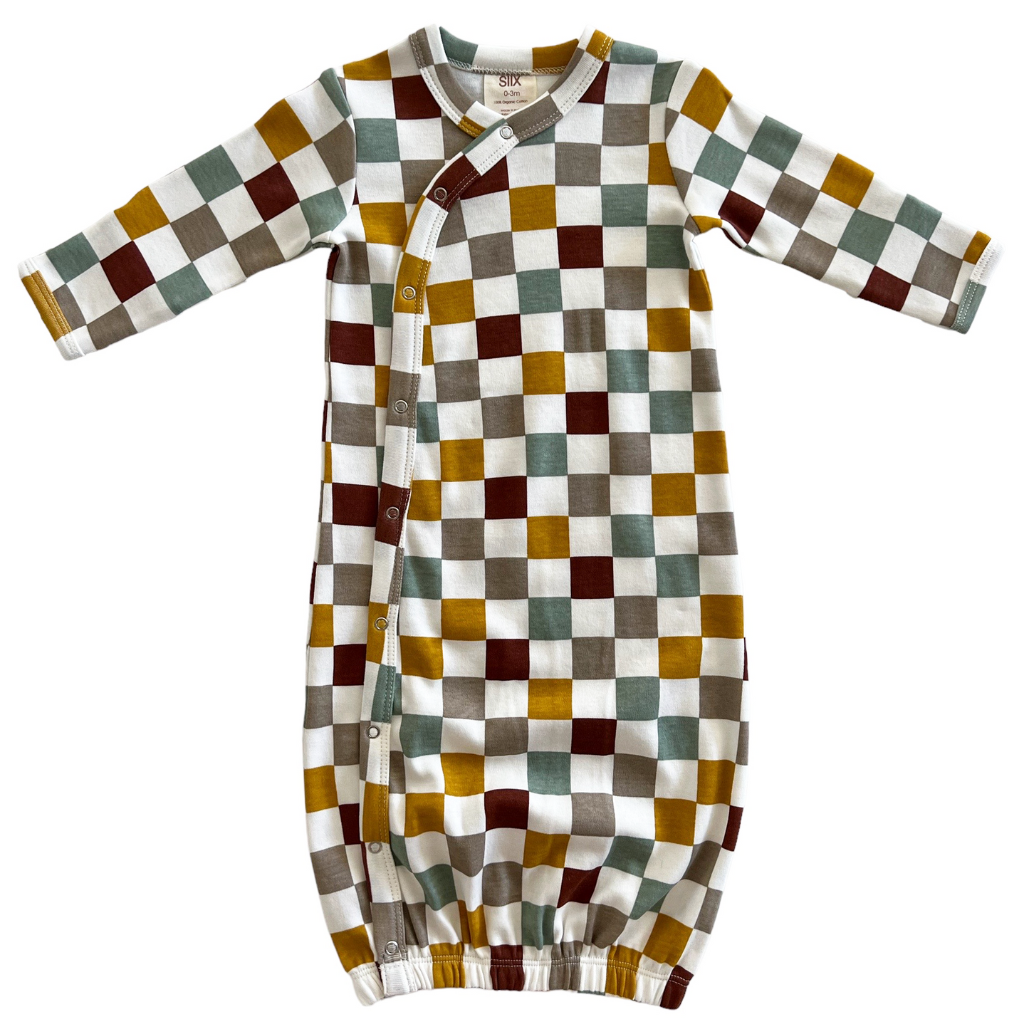 Cannoli Checkerboard / Organic Gown