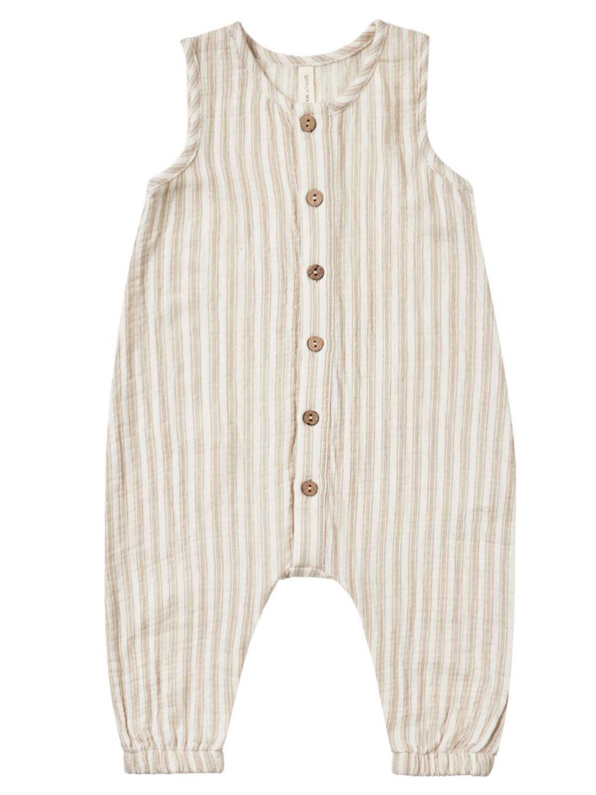 Organic Woven Jumpsuit, Vintage Stripe
