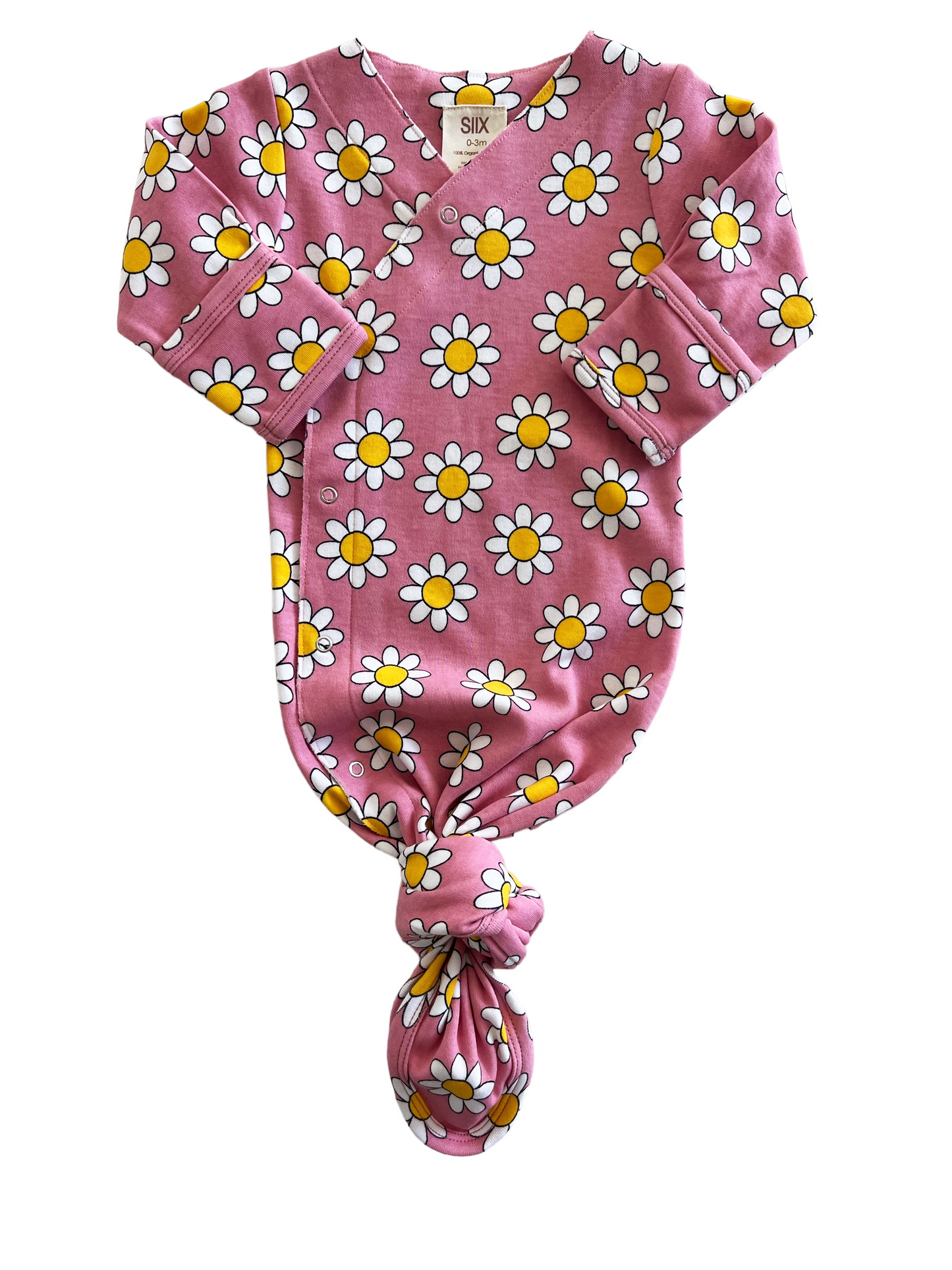 Daisy Pop Punch / Organic Kimono Knot Gown