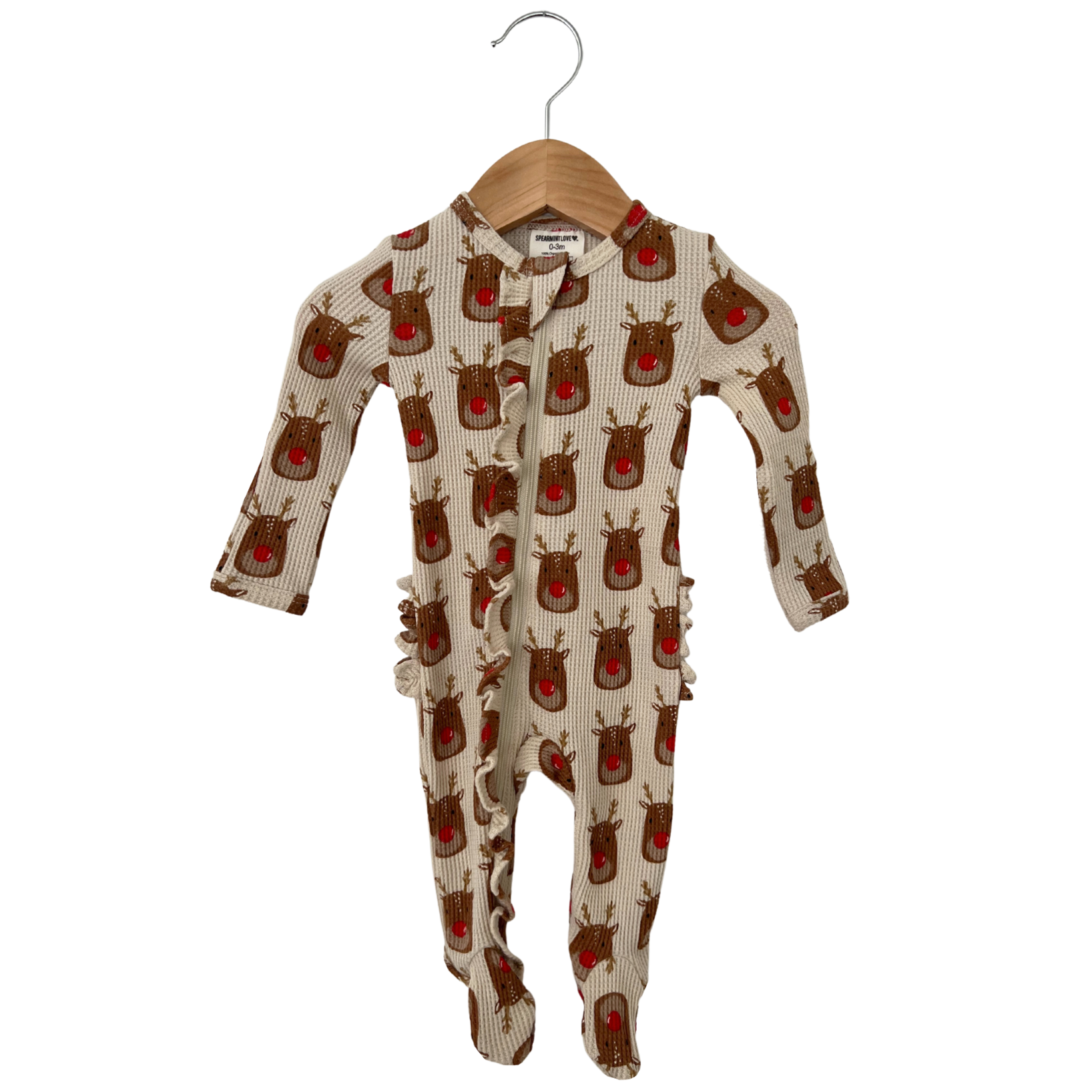 Tie The Knot Ruffle Footie main image 1