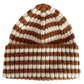 Rib Knit Hat, Toffee Stripe