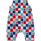 Red, White & Blue Checkerboard / Organic Bay Jumpsuit