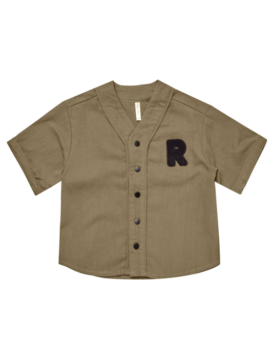 Rylee & Cru Baseball Shirt, Moss