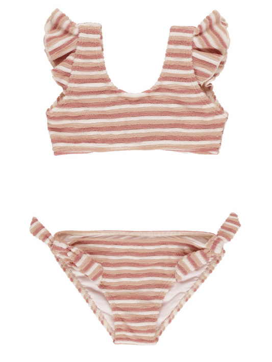 Rylee & Cru Ojai Bikini, Pink Stripe