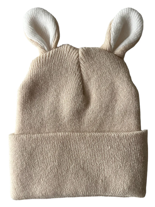 Baby's First Hat, Sand/Warm White Bunny