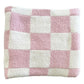 Phufy® Bliss Checker Sofa Blanket, Strawberry