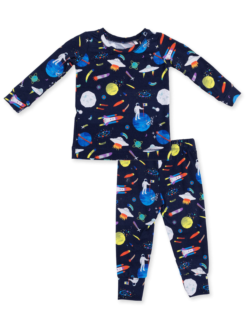 Long Sleeve Loungewear Set, Astronaut and Rockets