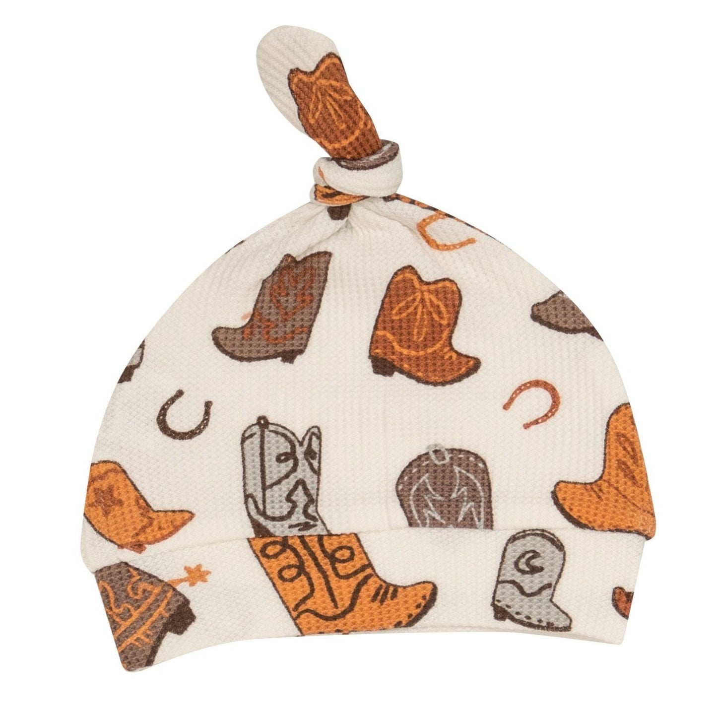Thermal Knot Beanie, Brown Cowboy Boots