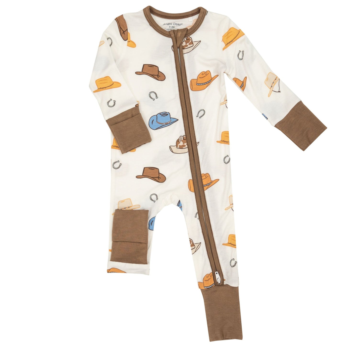 2-Way Zip Romper, Cowboy Hats