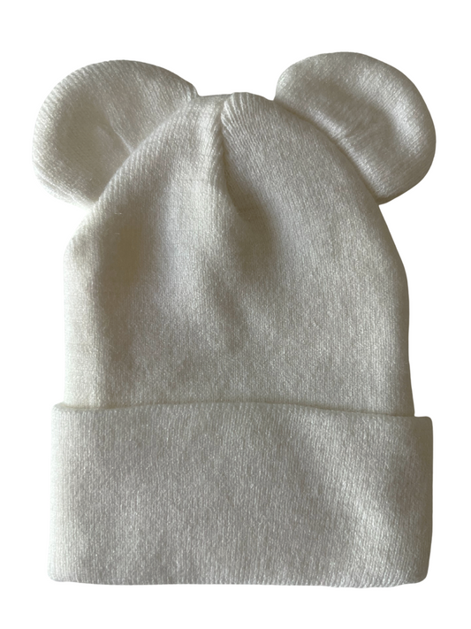 Baby's First Hat, Warm White Bear
