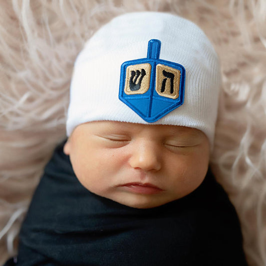 SpearmintLOVE’s baby Newborn Hat, Dreidel
