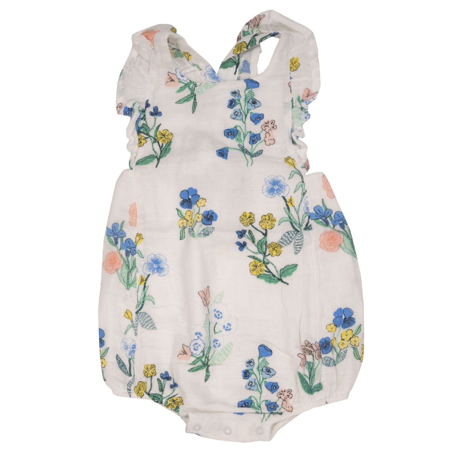 Ruffle Sunsuit, Urban Floral